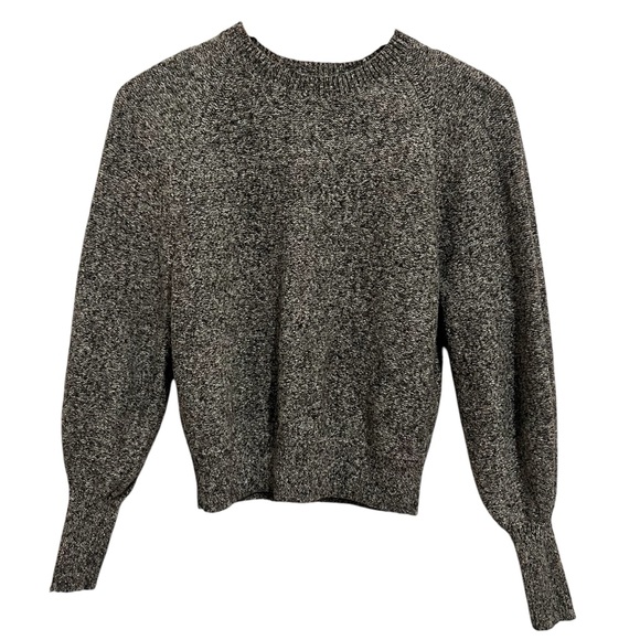 Uniqlo Sweaters - Uniqlo Gray Black Long Sleeve Cotton Sweater Size XS